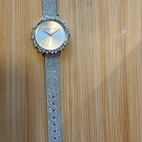 Olivia Burton Under The Sea Bejewelled All Silver Watch With 30mm Face - Picture 5 of 9